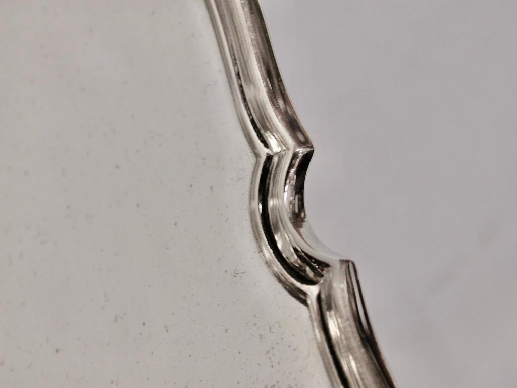 Art Deco Silver Tazza, Dated 1933, Henry Atkins, Sheffield
Heavy quality silver dish on a collet foot.
Nicely defined chippendale edge.