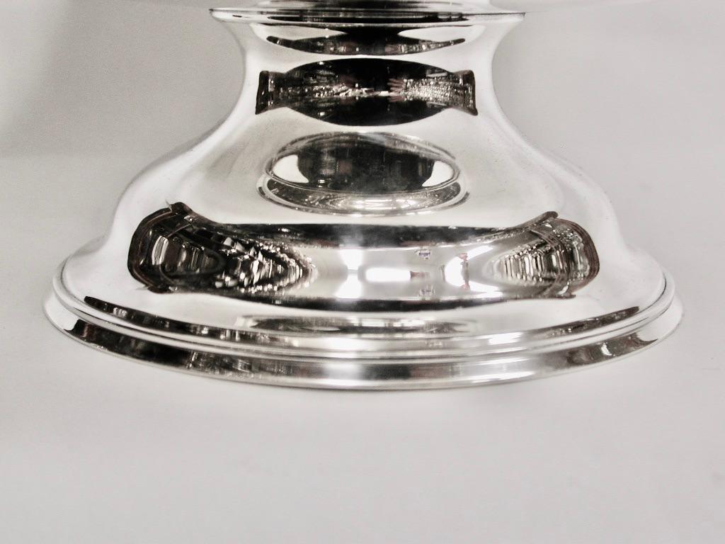 English Art Deco Silver Tazza, Dated 1933, Henry Atkins, Sheffield