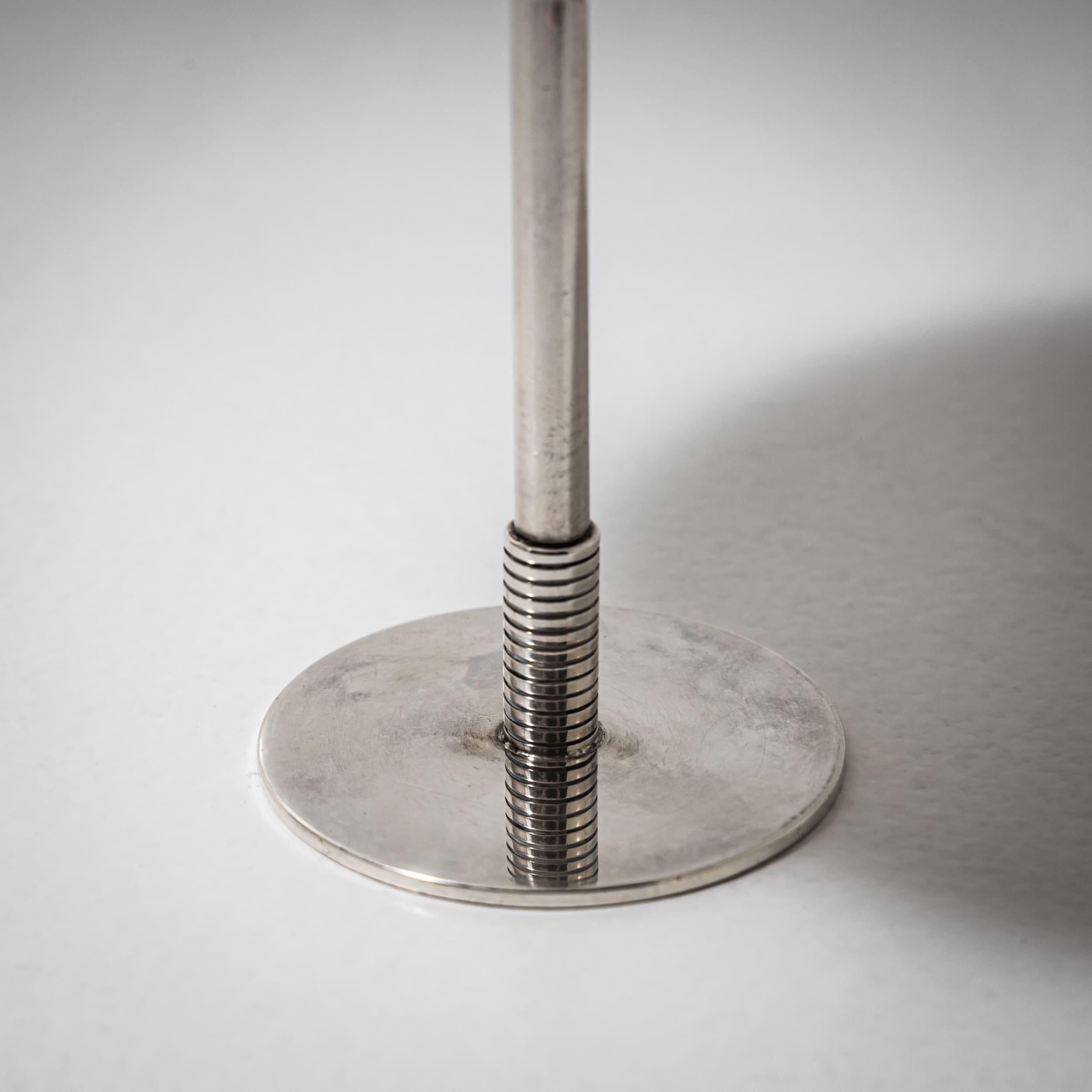 Danish Art Deco Silver Tazza, Mod. No. 718 by Sigvard Bernadotte for G. Jensen, Denmark For Sale