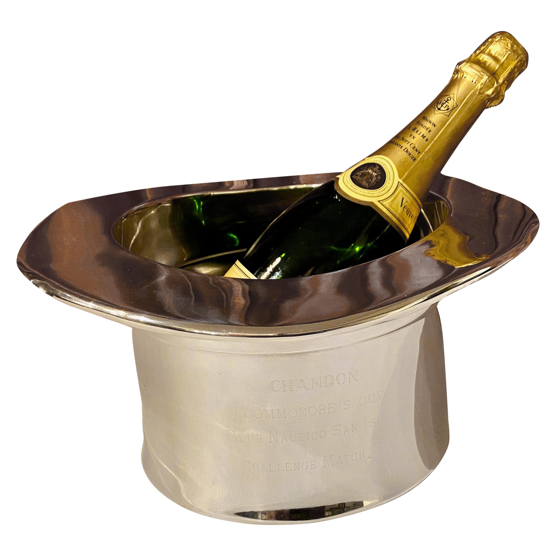 TOP HAT Ice Bucket Champagne Wine Bottle Cooler Drinking Vintage Retro Party Bar 