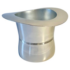 Art Deco Silver Top Hat Ice or Champagne Bucket