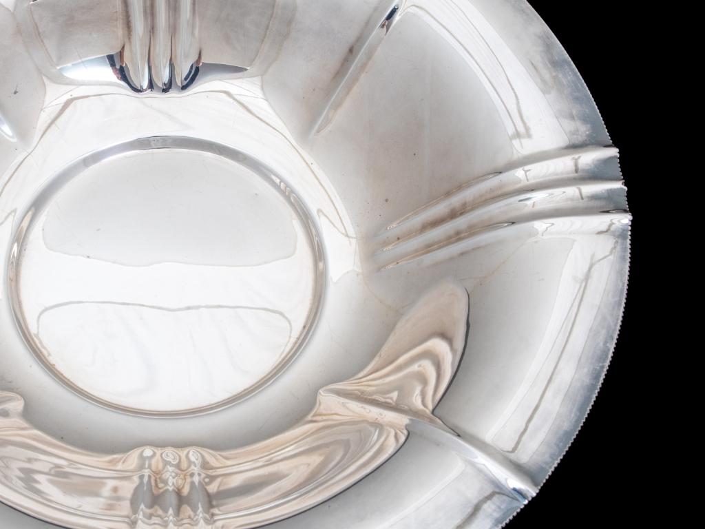 Art Deco Silber Tablett von Wolfers Frères für Damen oder Herren im Angebot