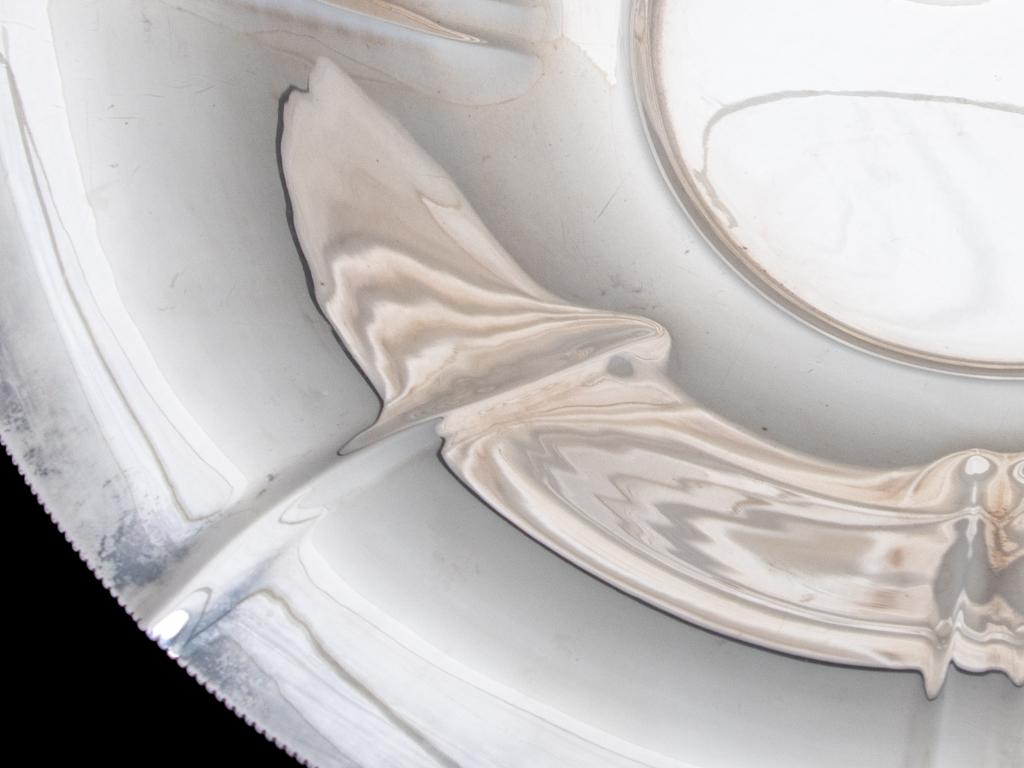Art Deco Silber Tablett von Wolfers Frères im Angebot 3