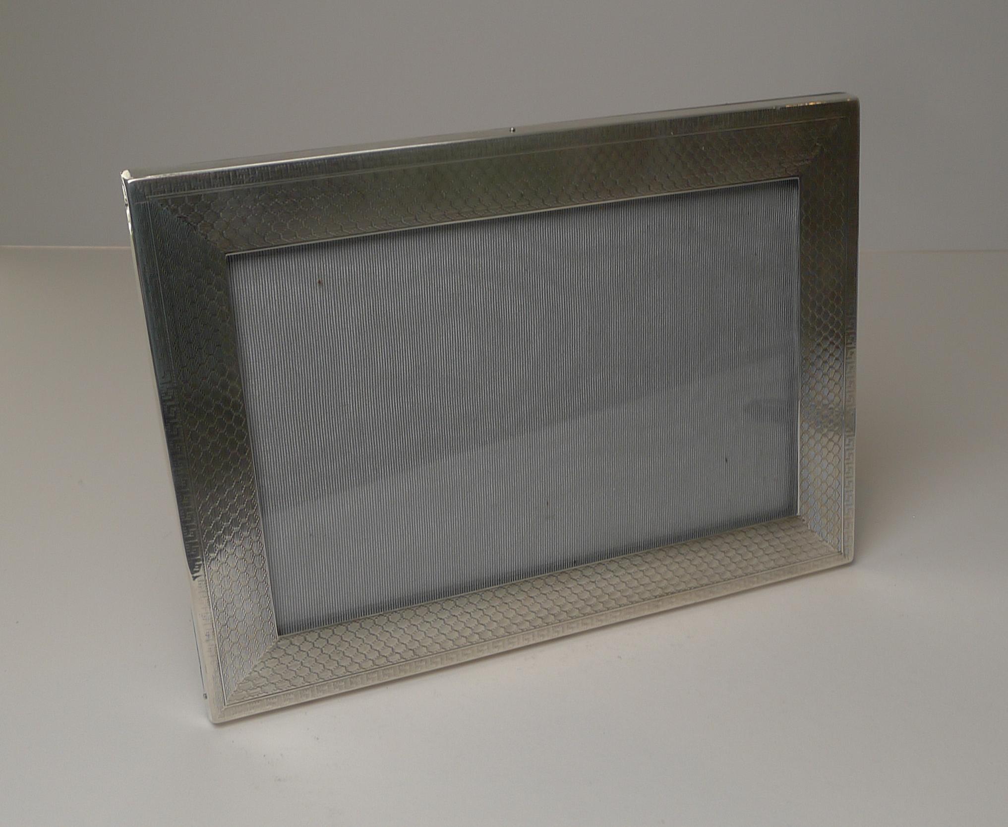 Art Deco Silver Two-Way Photograph / Picture Frame, 1927 4