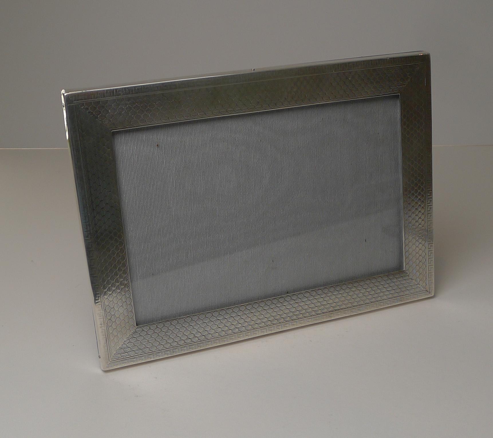 Art Deco Silver Two-Way Photograph / Picture Frame, 1927 5