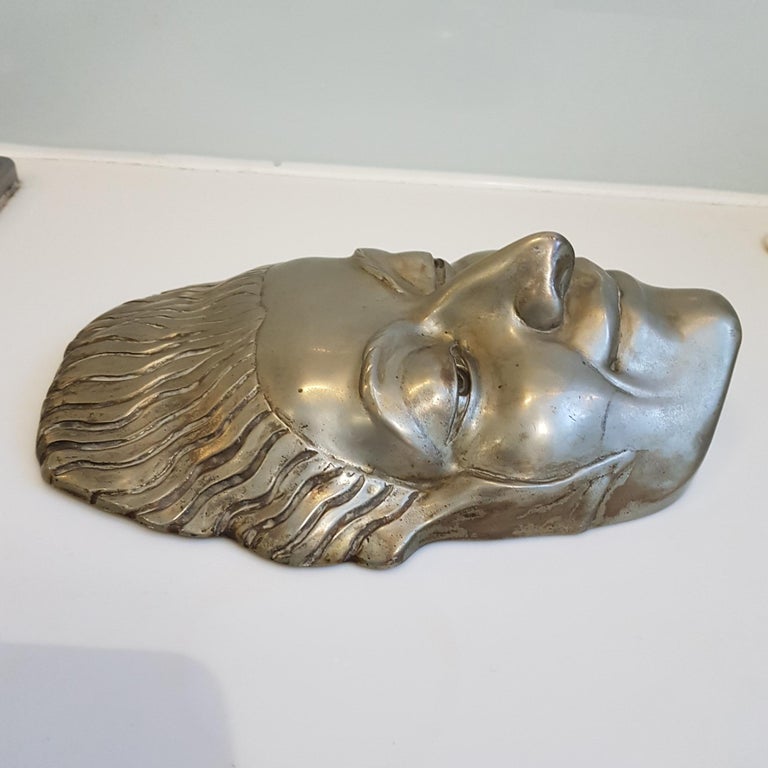 Art Deco Silvered Bronze Wall Sculpture by Doris Kathleen Flinn For