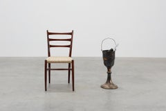 Art Deco silvered copper Champagne bucket on stand, France 1910