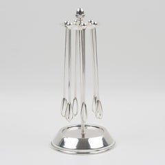 Art Deco Silverplate Barware Cocktail Champagne Stirrers