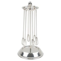 Art Deco Silverplate Barware Cocktail Champagne Stirrers