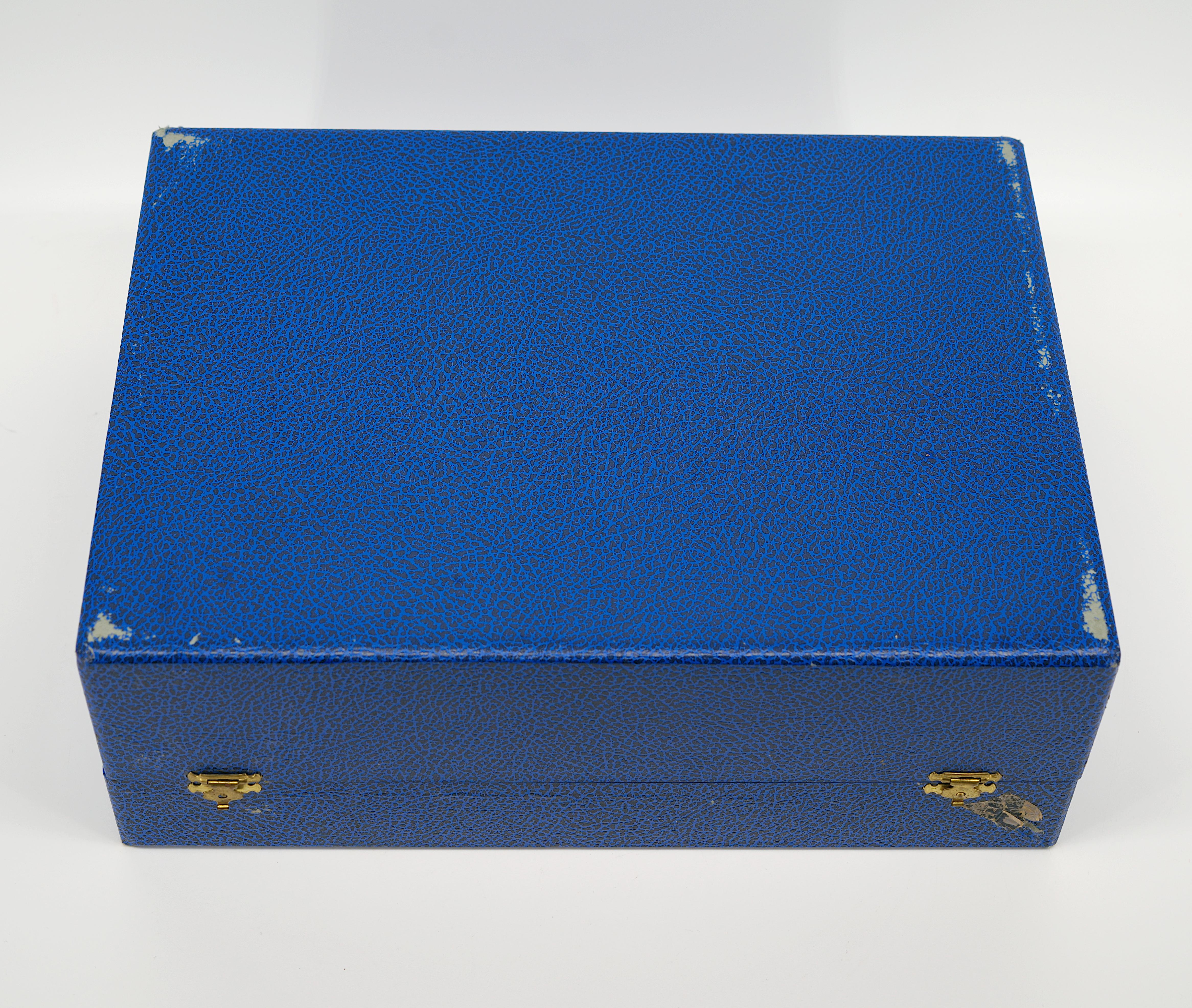 Caja agitadora Art Decó de plata y cristal, 1920 principios del siglo XX en venta