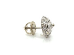 Art Deco Single Diamond Stud Earring Mined .30ct Screwback Original 1930's 14K