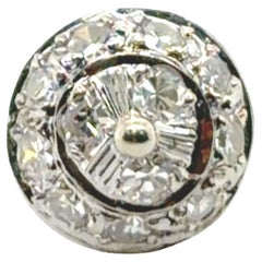 Art Deco Single Diamond Stud Earring Mined .30ct Screwback Original 1930
s 14K