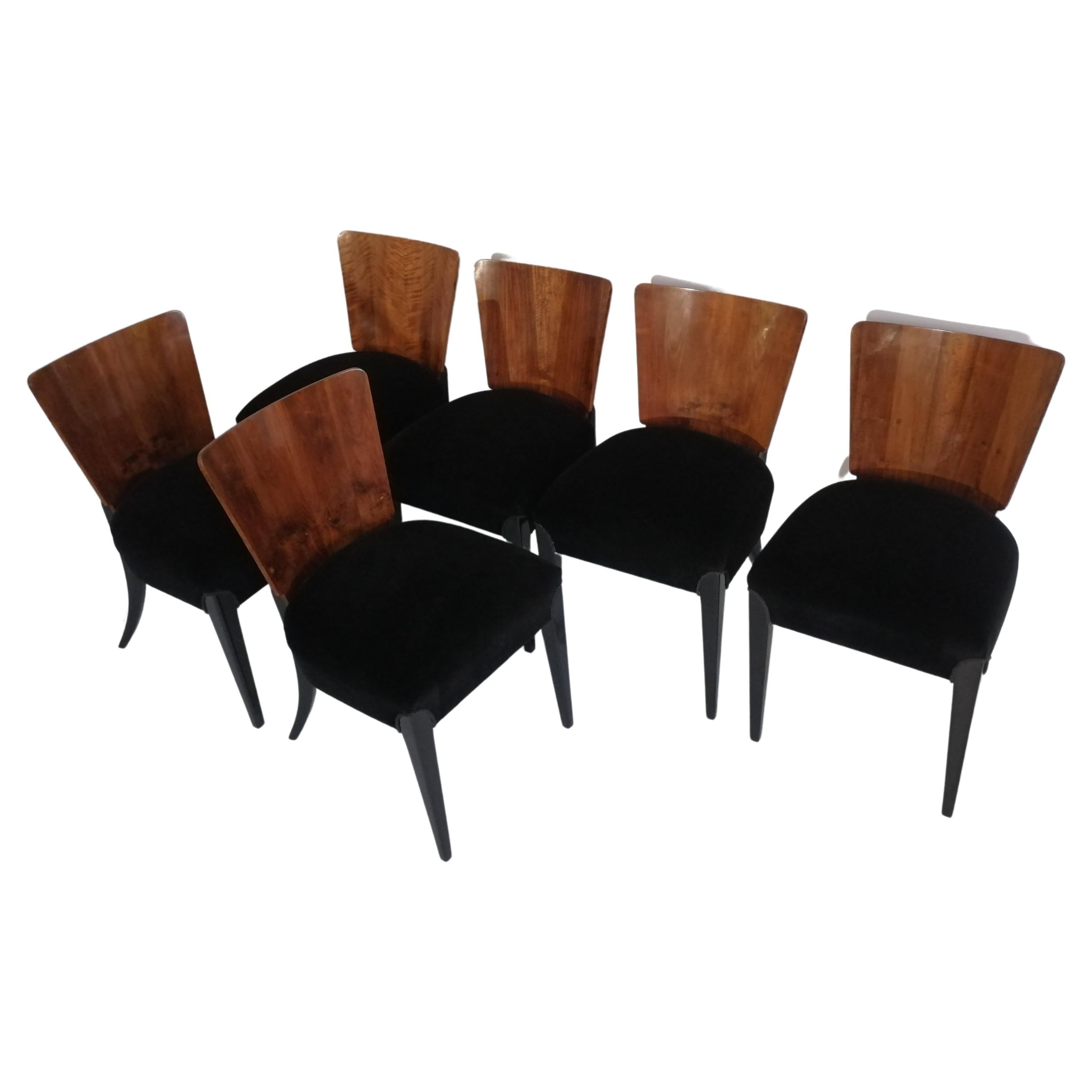 Art Deco Six Chairs J.Halabala