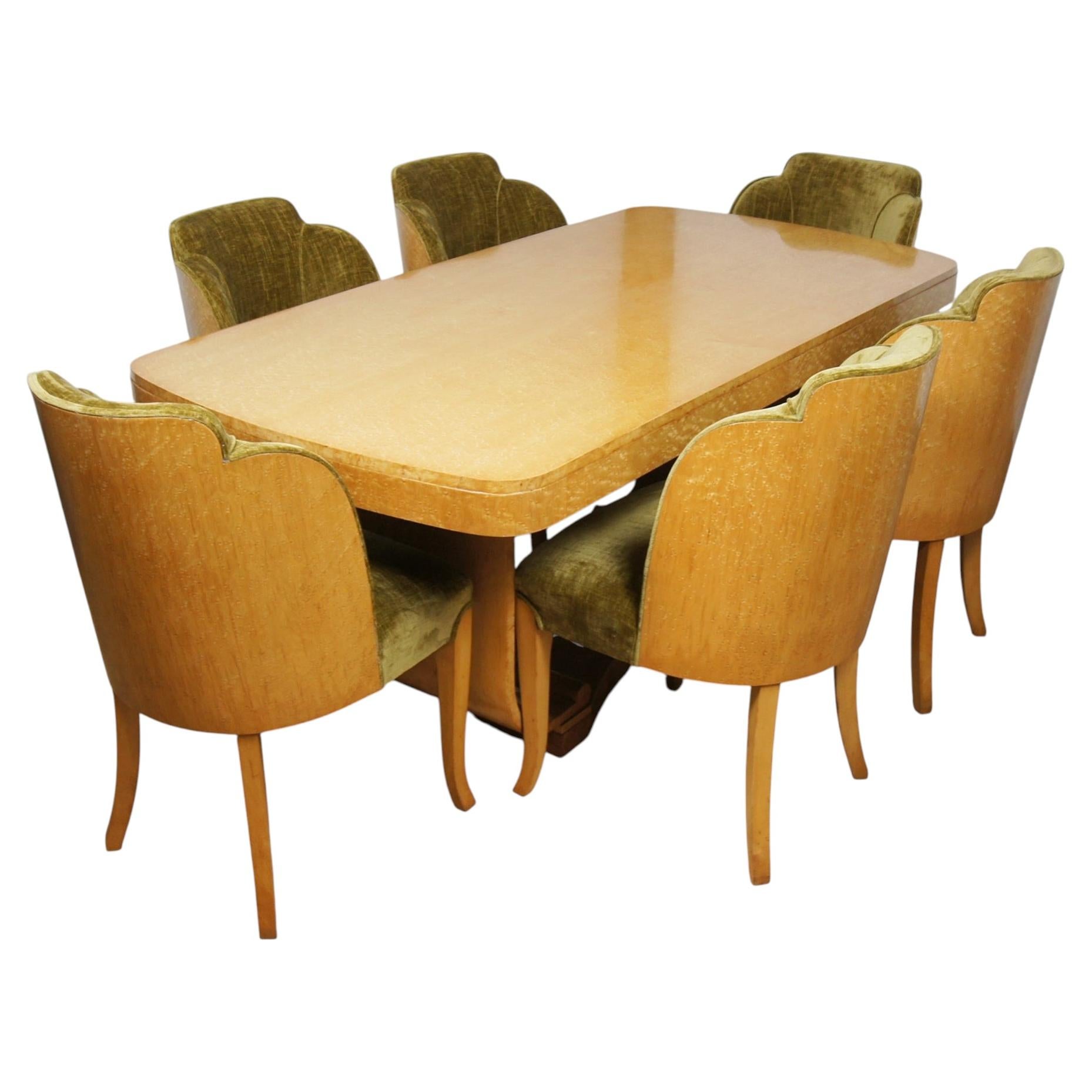 Art Deco Sechs-Sitzer-Esszimmer