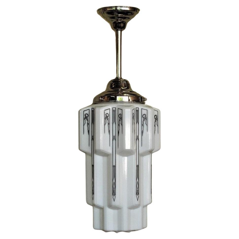6 Art Deco Skyscraper Fixtures c.1930 Vintage Lights Priced each For Sale at 1stDibs