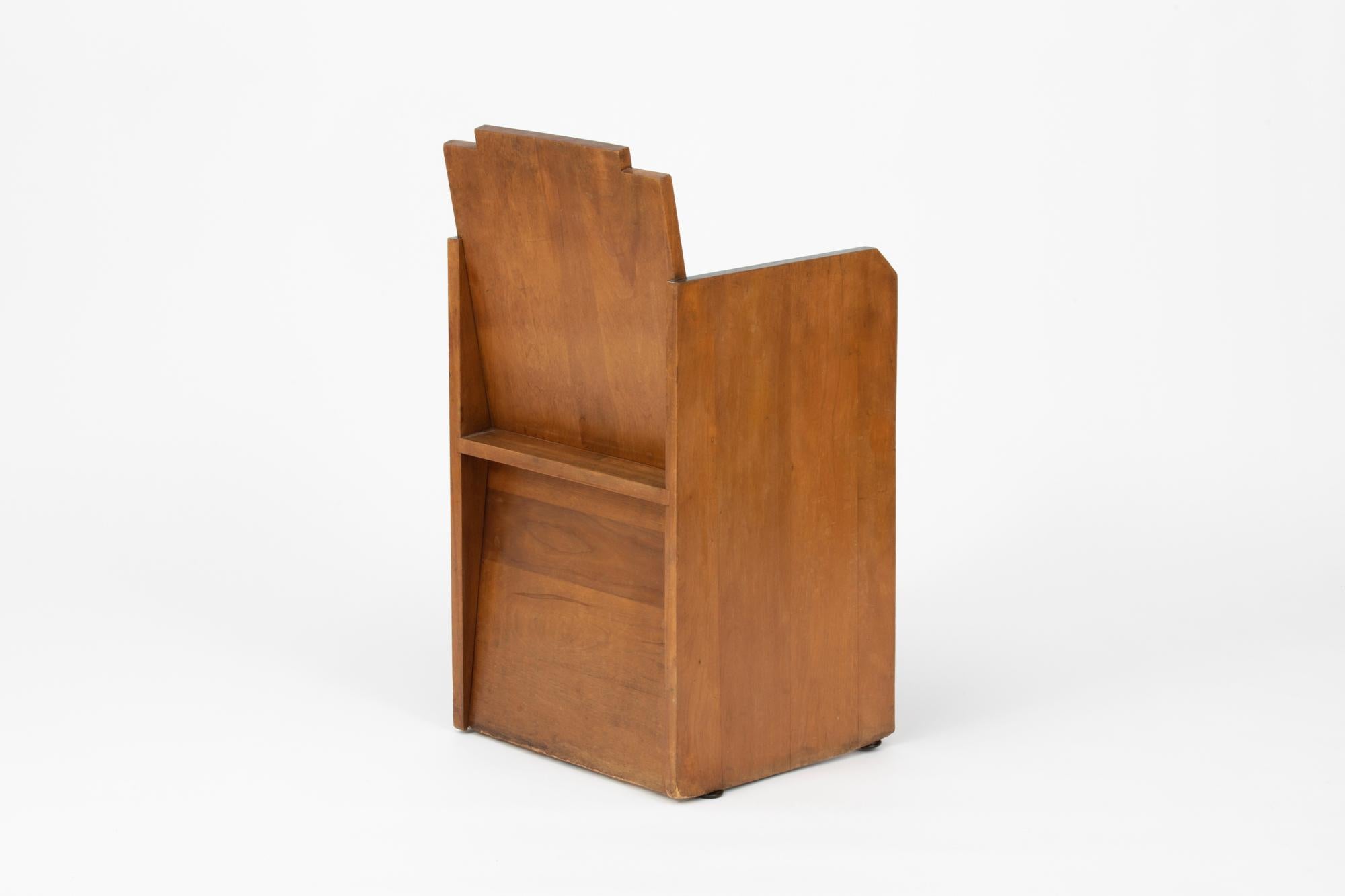 Art Deco Skyscraper Modernist Side / Desk Chair Attributed to Ilonka Karasz 1