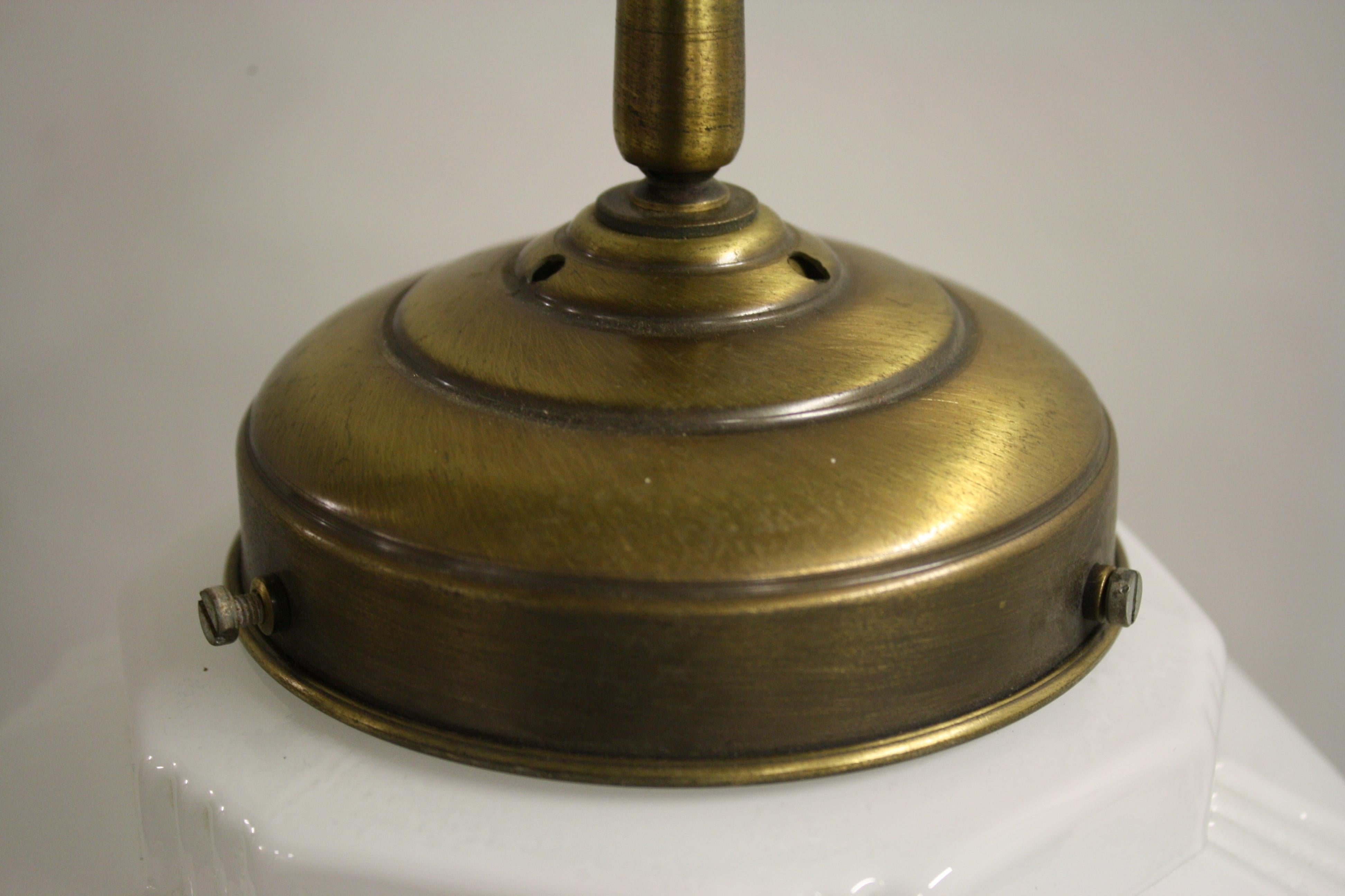 Mid-20th Century Art Deco Skyscraper Pendant Light, 1930s