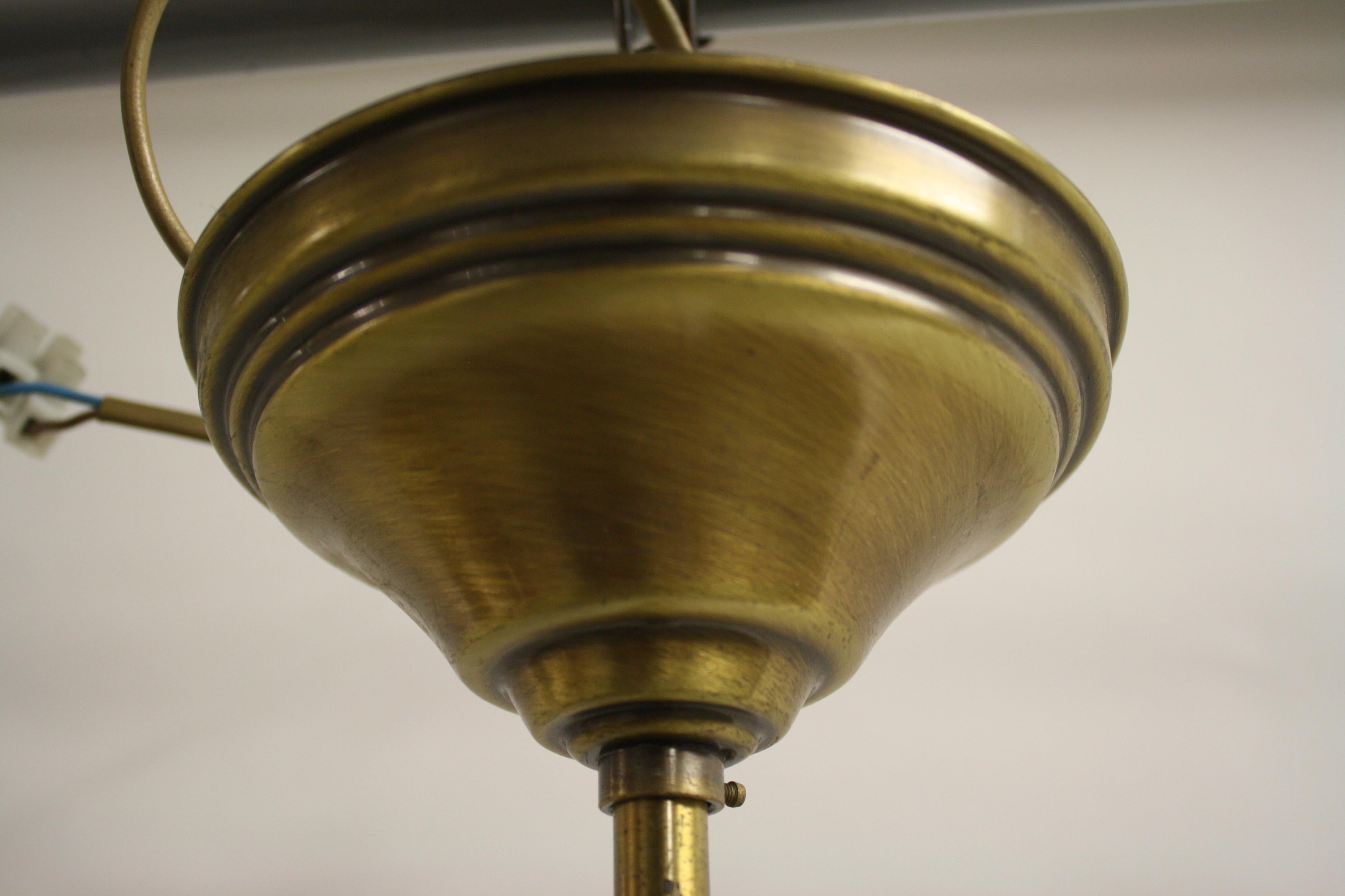 Copper Art Deco Skyscraper Pendant Light, 1930s