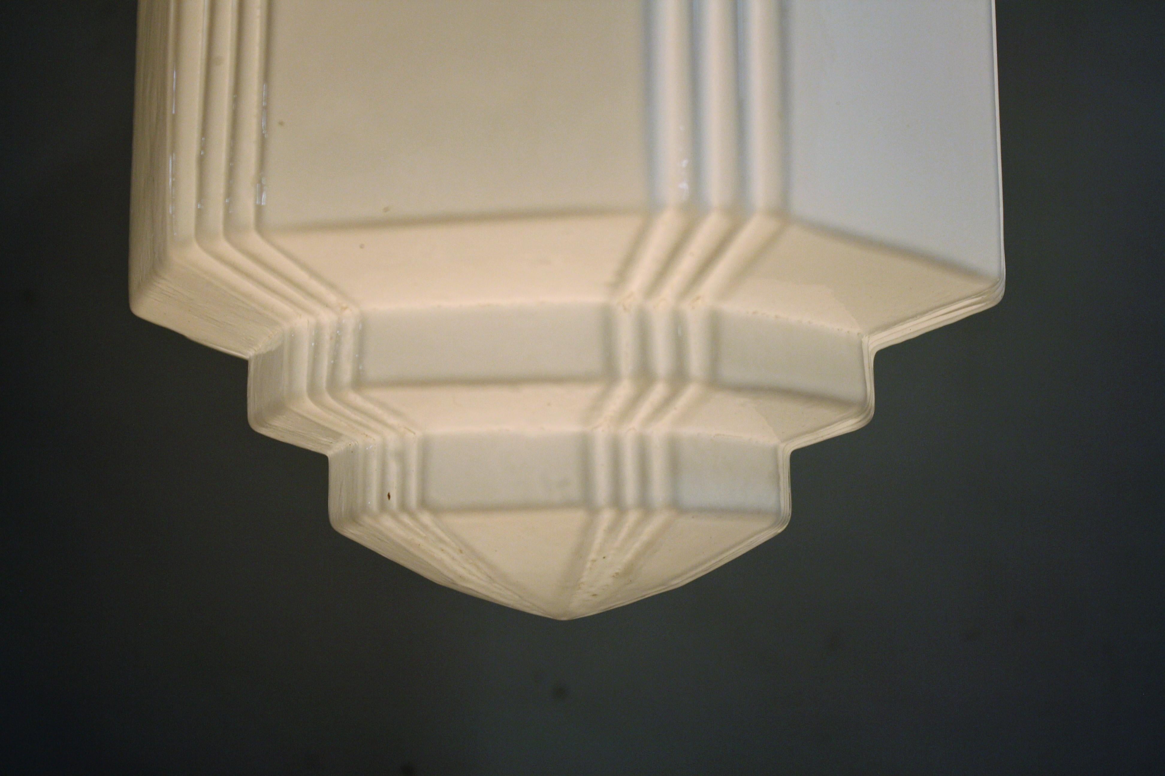 Art Deco Skyscraper Pendant Light, 1930s 3
