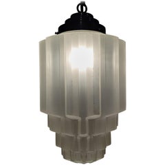 Art Deco Skyscraper Pendant Light, 1930s