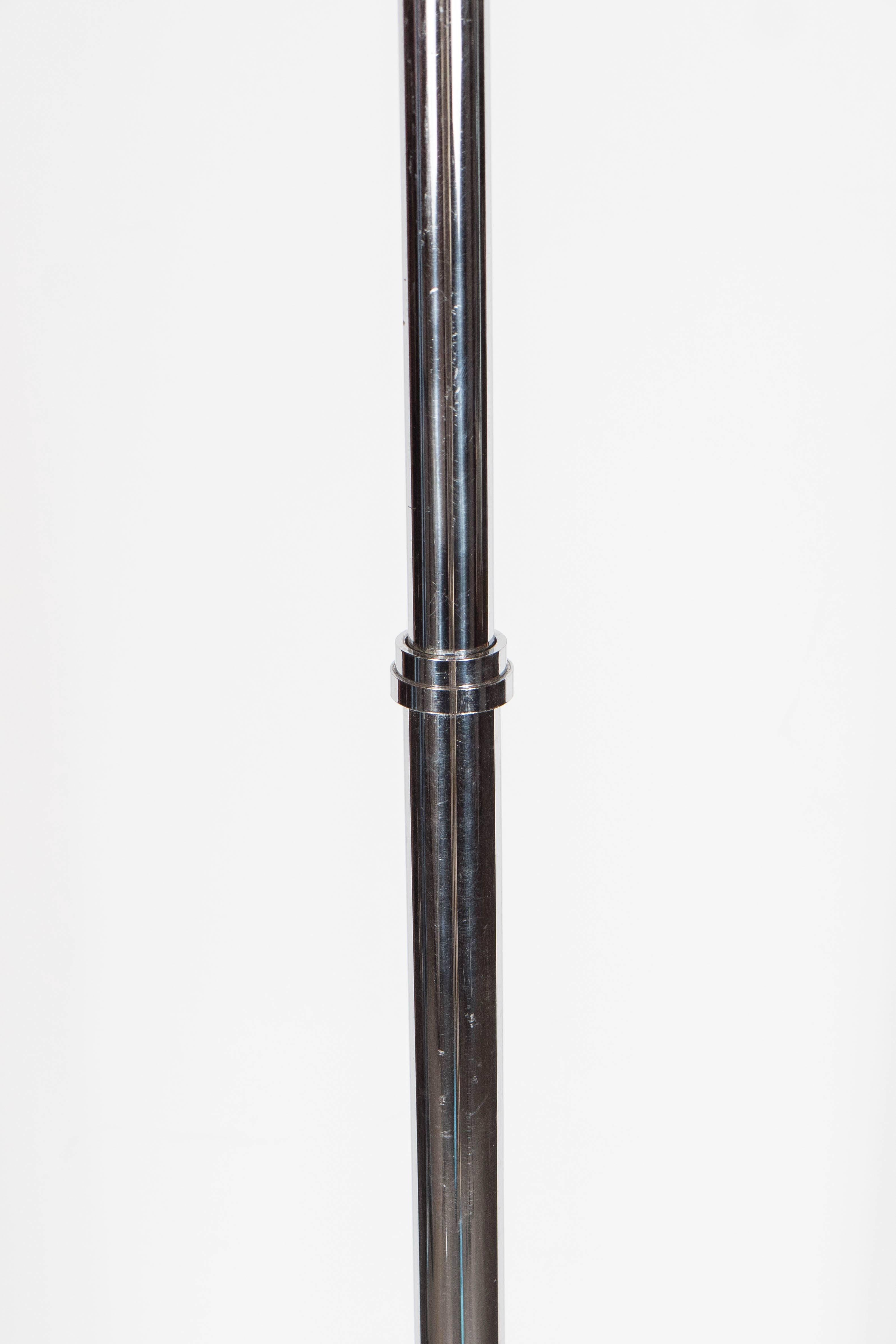 Art Deco Skyscraper Style Adjustable Floor Lamp with Shell Detailing 1