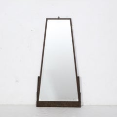 Art Deco Skyscraper Style Oil Rubbed Bronze Pyramidal Mirror w/ Beveled Detail