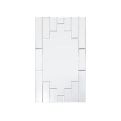 Art Deco Skyscraper Style Rectangular Tessellated Mirror with Beveled Detailing