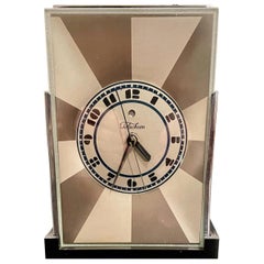 Used Art Deco Skyscraper Warren Telechron Clock Modernique by Paul Frankl, 1928