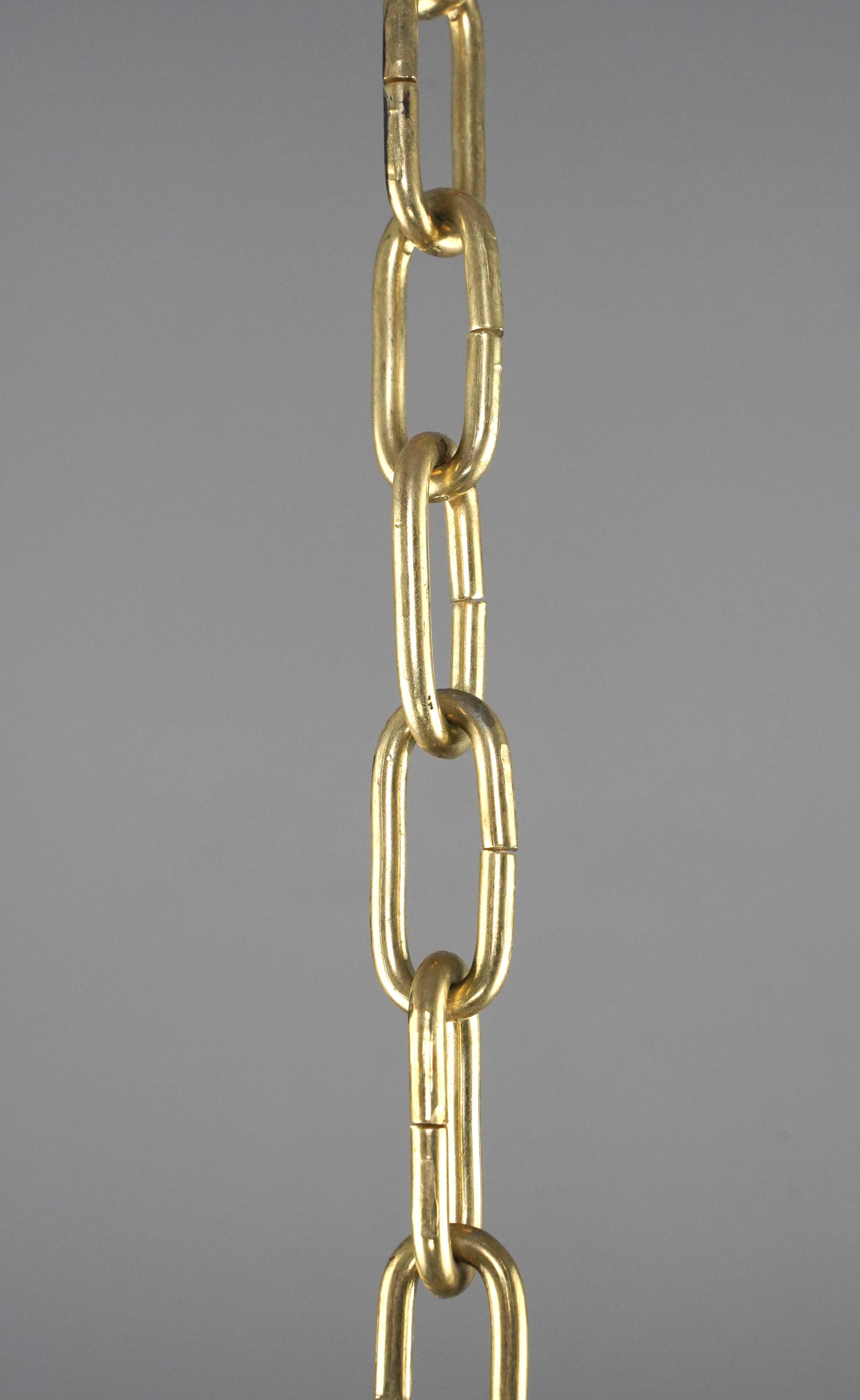 Art Deco Skyscraper White Milk Glass Pendant Light in vendita 7