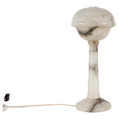 Art Deco Slim Alabaster Table and or Desk Lamp 1930s European