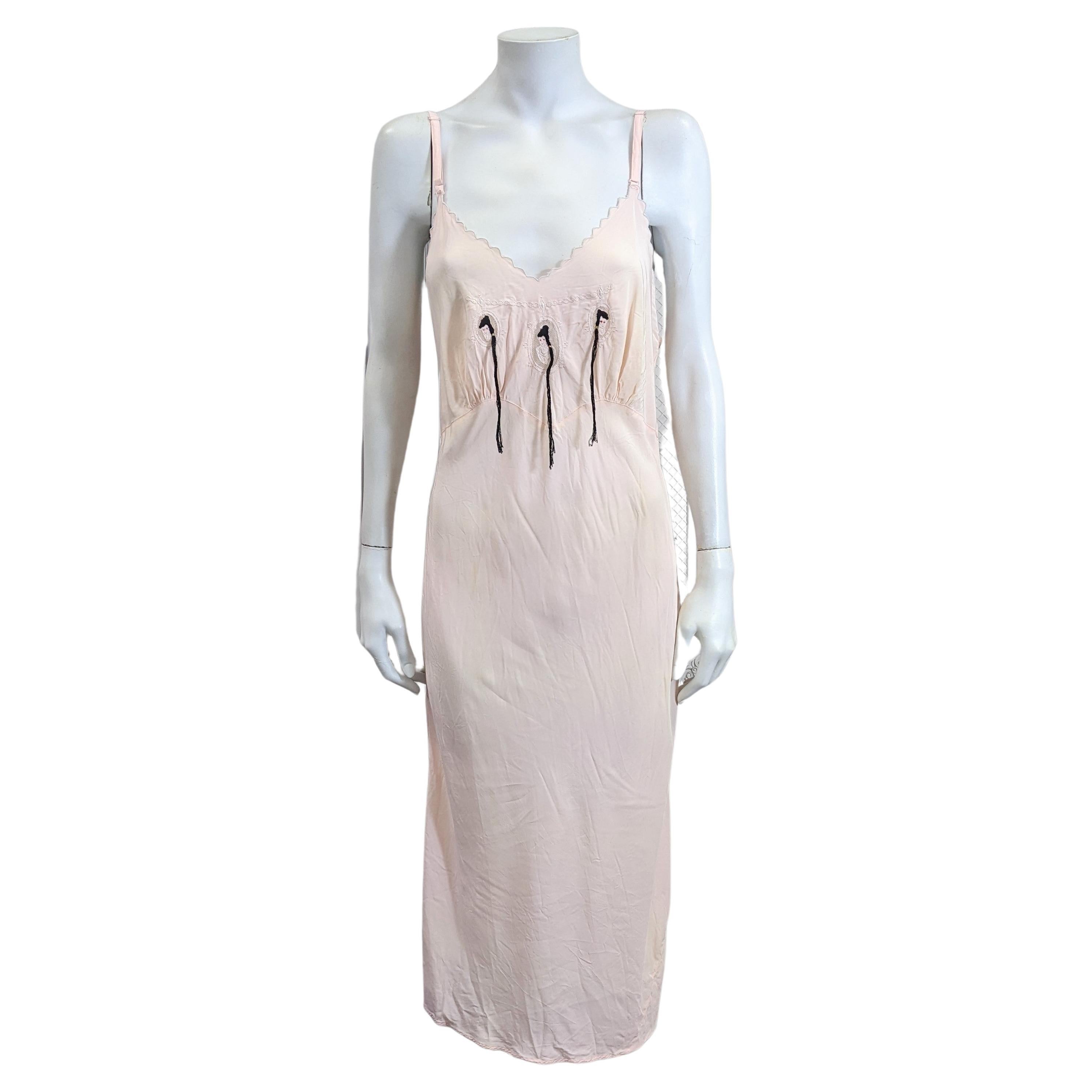 Art Deco Slip Dress, Upcycled Studio VL