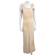 Art Deco Slip Dress with Dangling Bell Flowers