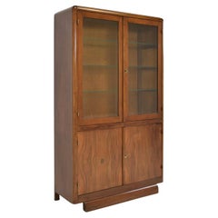 Art Deco Small Display Cabinet / Display Cabinet in Walnut, 1935