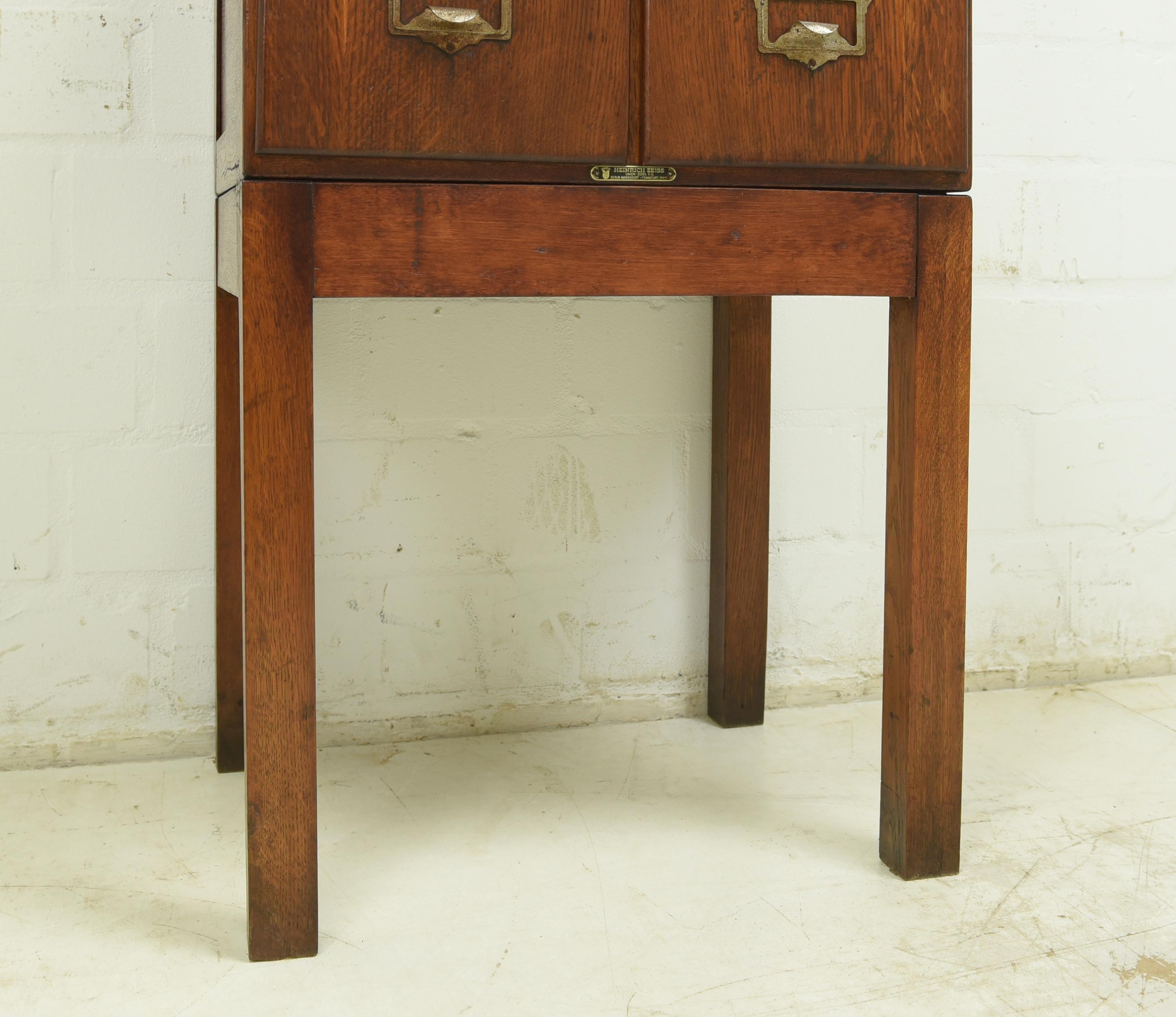 Art Deco Small Drawer Cabinet / Filing Cabinet by Zeiss, 1925 2