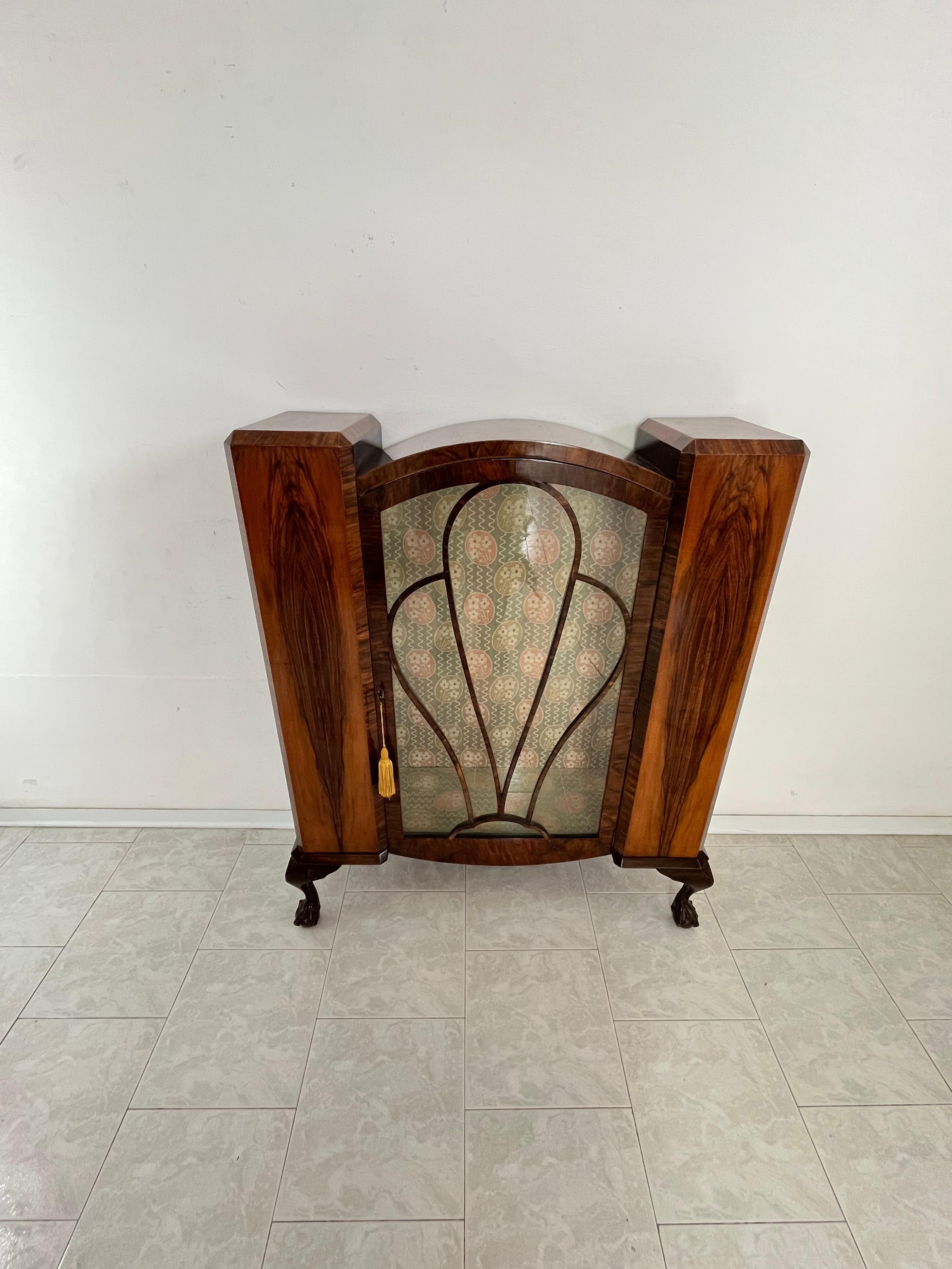 Petite vitrine anglaise Art Déco James Woodhouse & Son, années 1930 en vente 3
