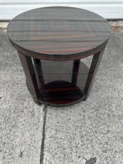 Art Deco Small Guéridon in Macassar Ebony