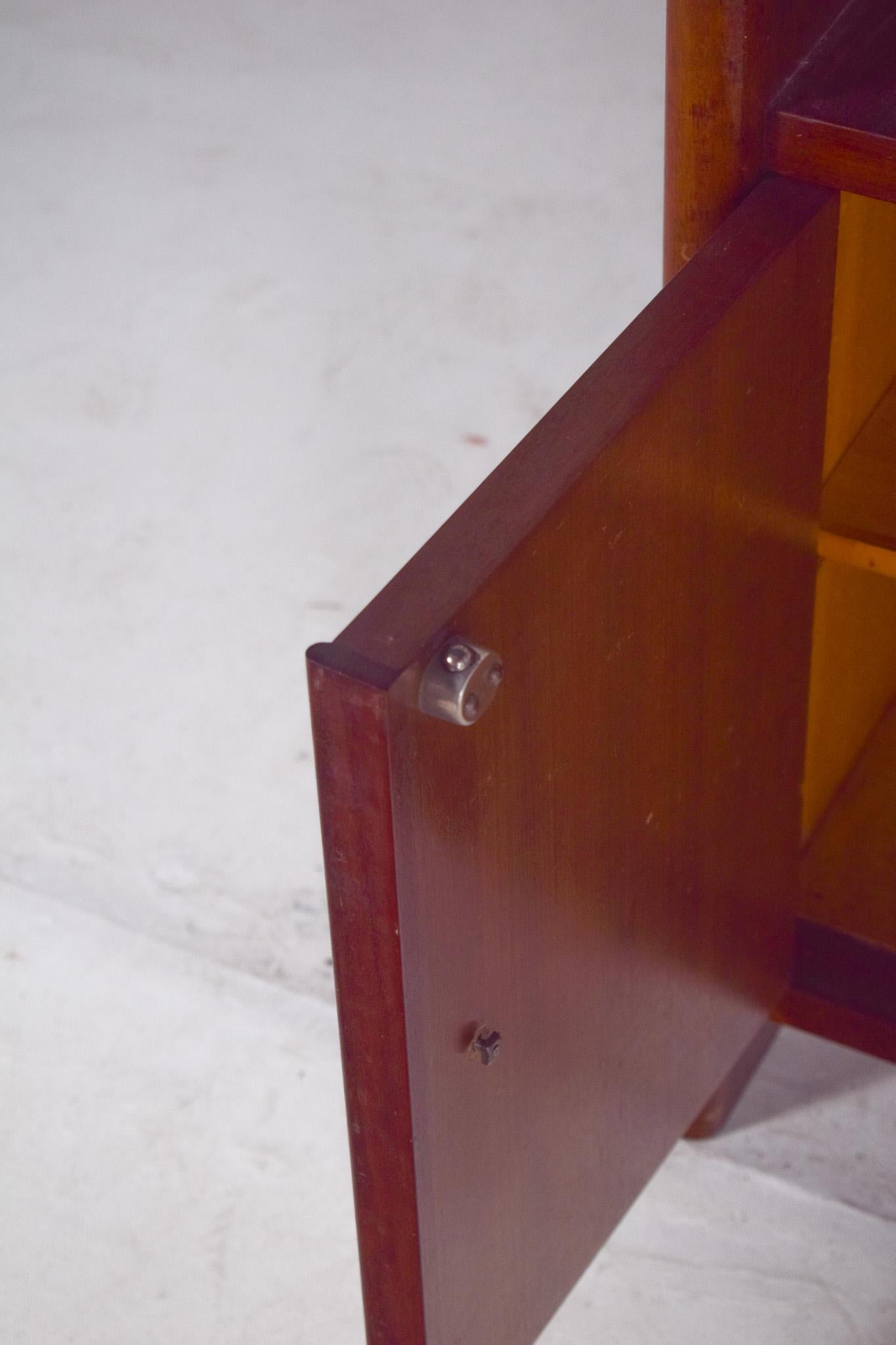 Art Deco Small Teak Bar Cabinet For Sale 3