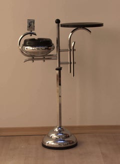Art Deco Smoking Table, Chromed Steel, France, circa 1930