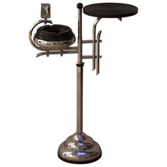 Art Deco Smoking Table, Chromed Steel, France, circa 1930