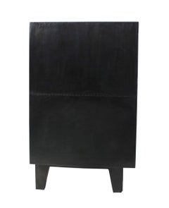 Art Deco Glatt Antq. Weißes Bronze-Sideboard - Metallverkleidete, florale Anrichte