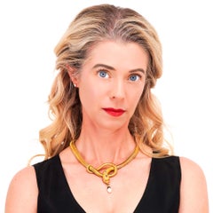 Art Deco Snake Necklace