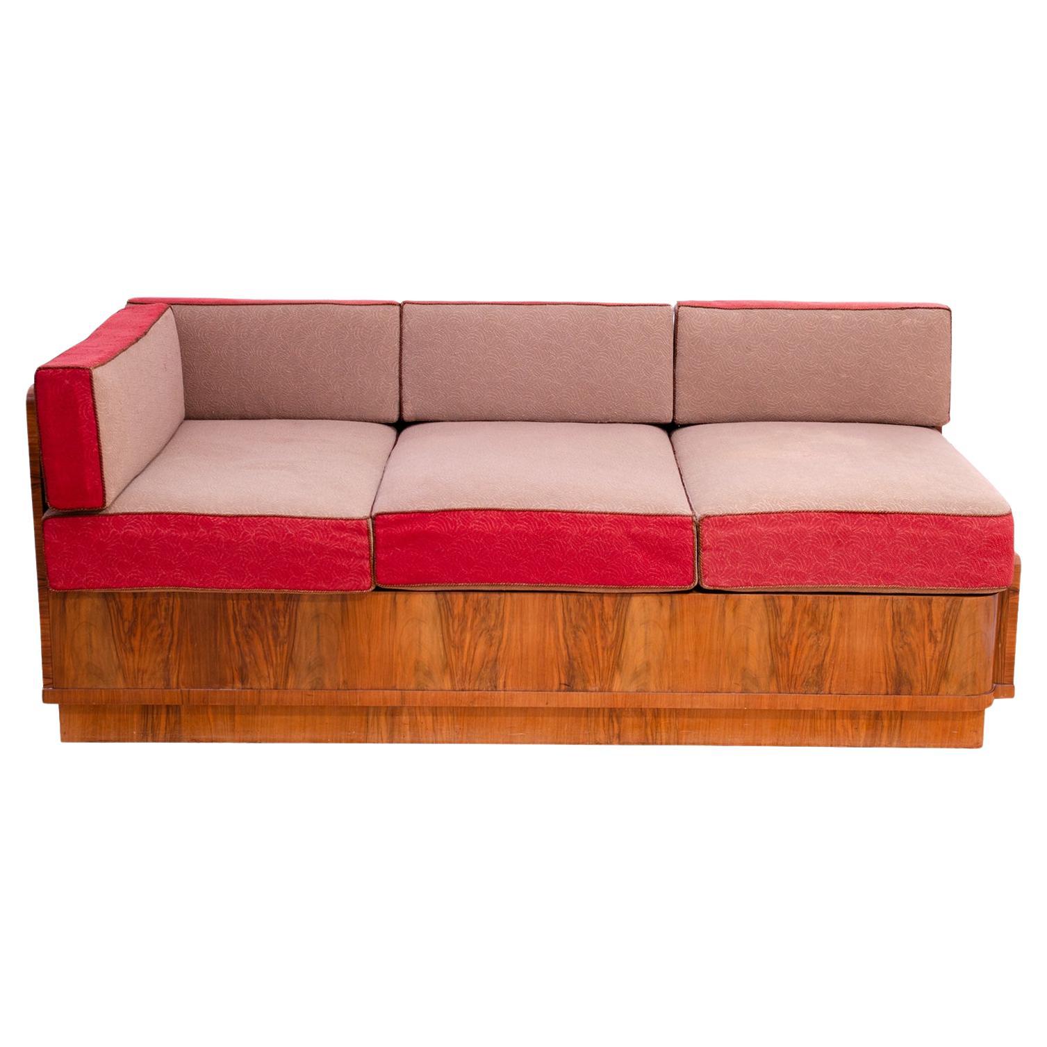 ART DECO sofa, 1930´s, Czechoslovakia For Sale
