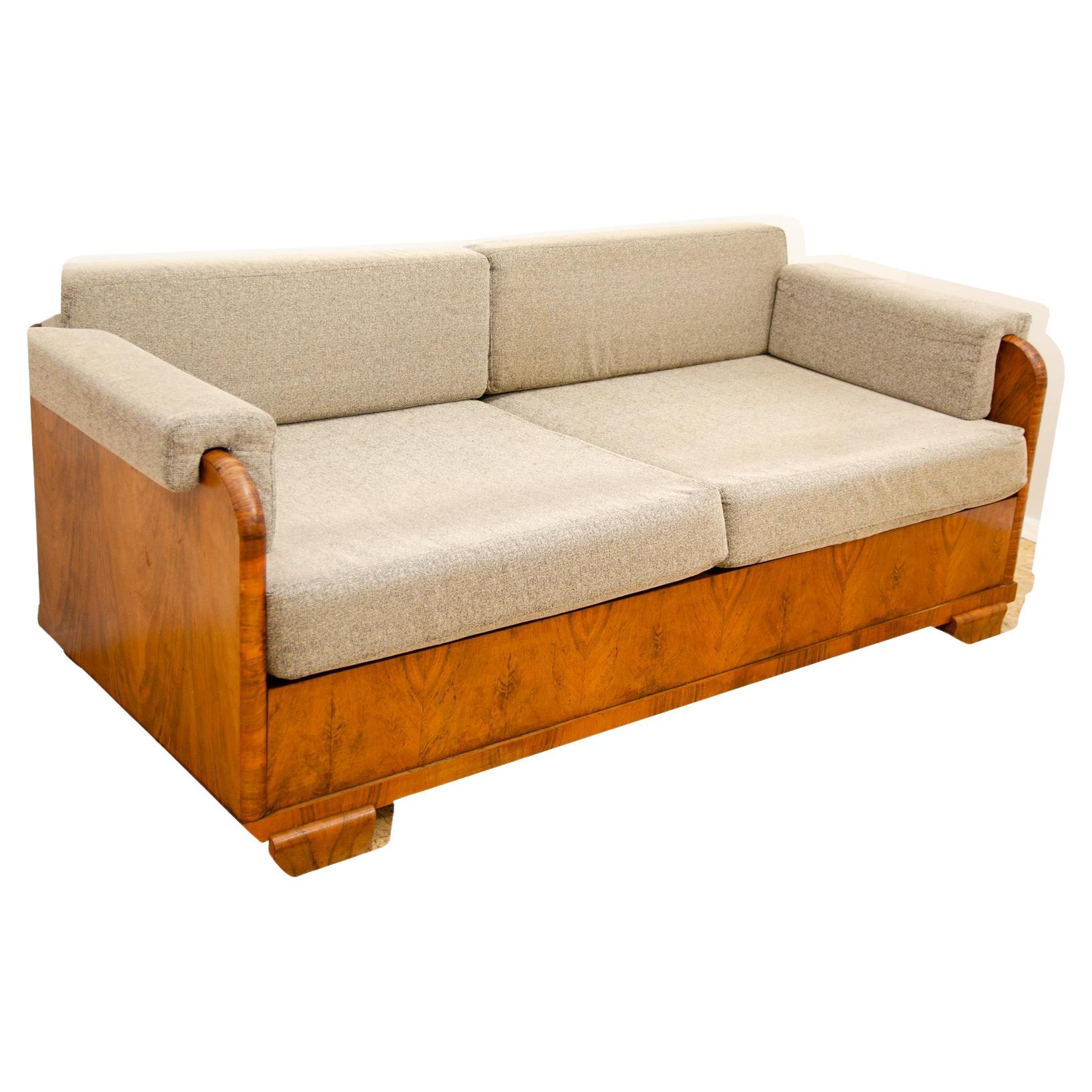 ART DECO sofa, 1930´s, Czechoslovakia For Sale