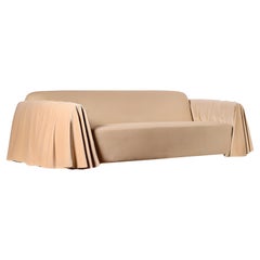 Art Deco Sofa by Munna Design Studio, Handmade Velvet Upholstery