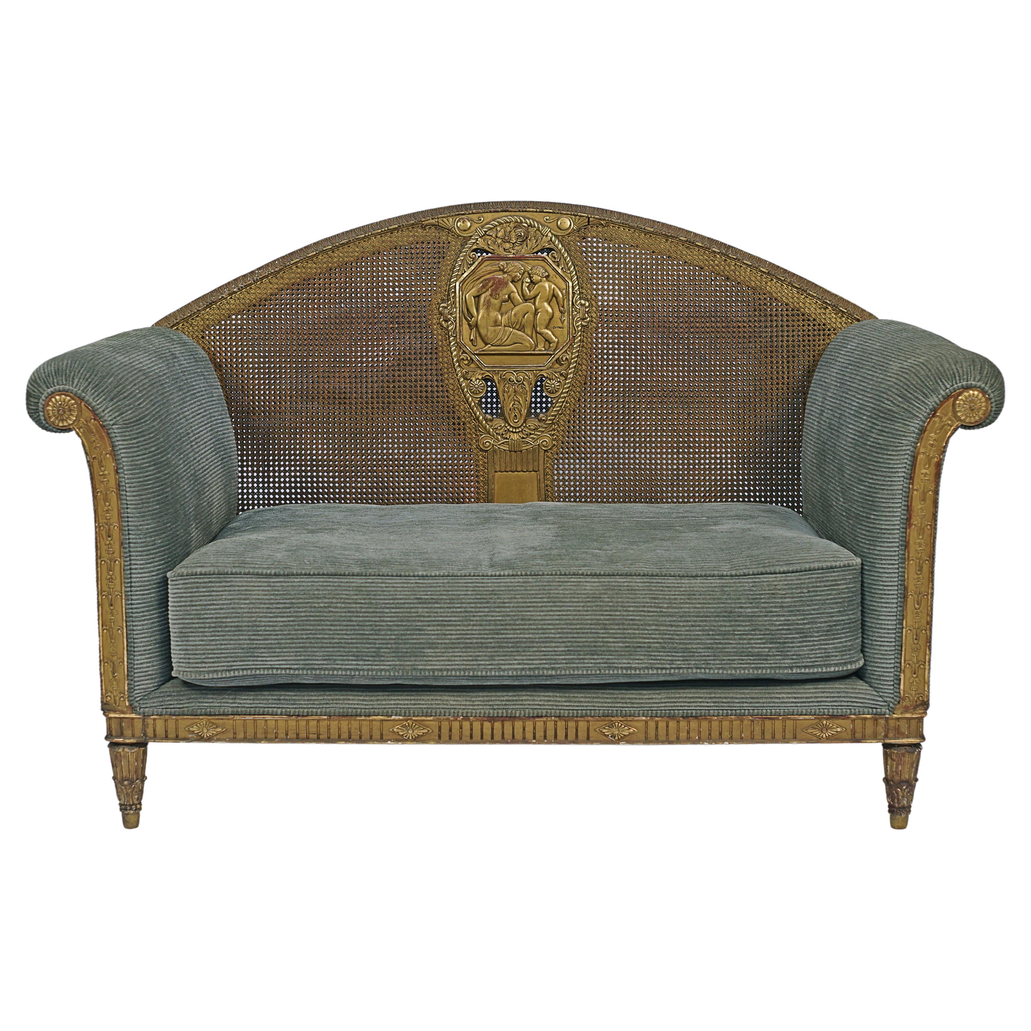 Art Deco Sofa by Richard Guino For Sale