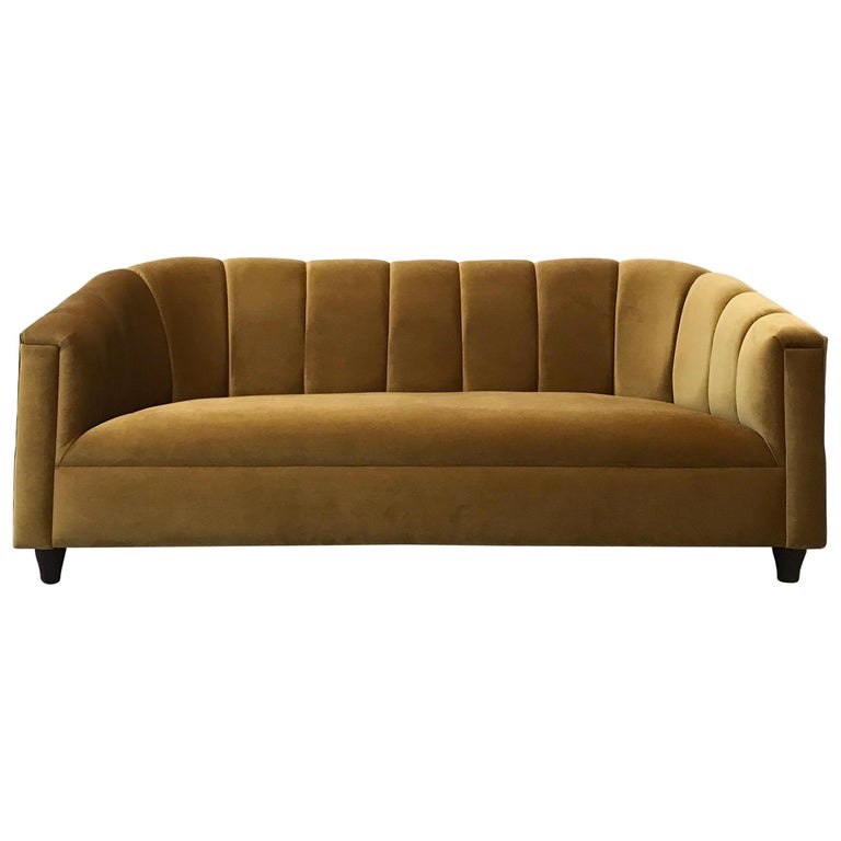 Art Deco Style Sofa, Golden Velvet, by Watt Studio For Sale at 1stDibs | art  deco sofa, art deco couch, art deco sofa styles