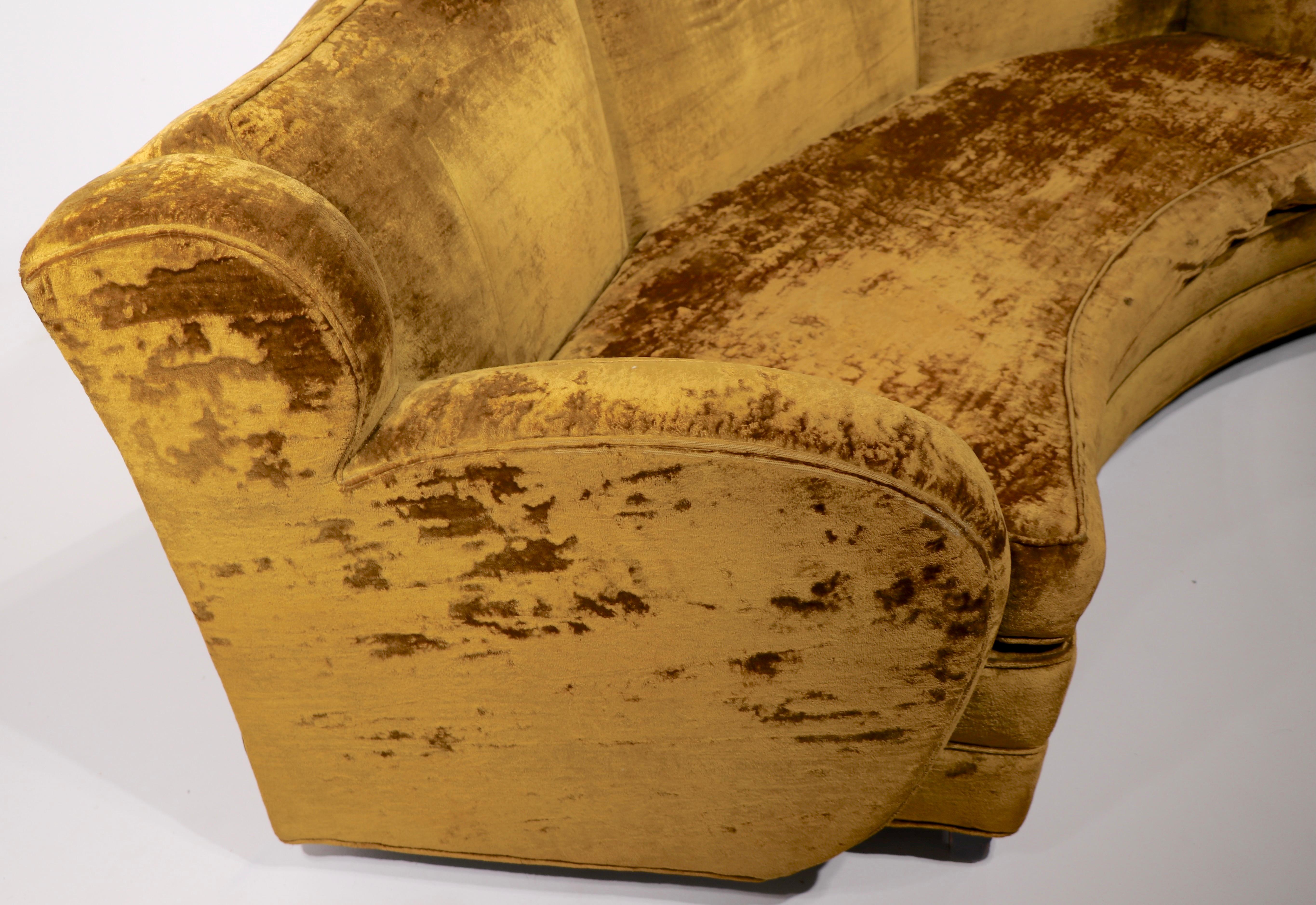 20th Century Art Deco Sofa Hollywood Regency Glamorous