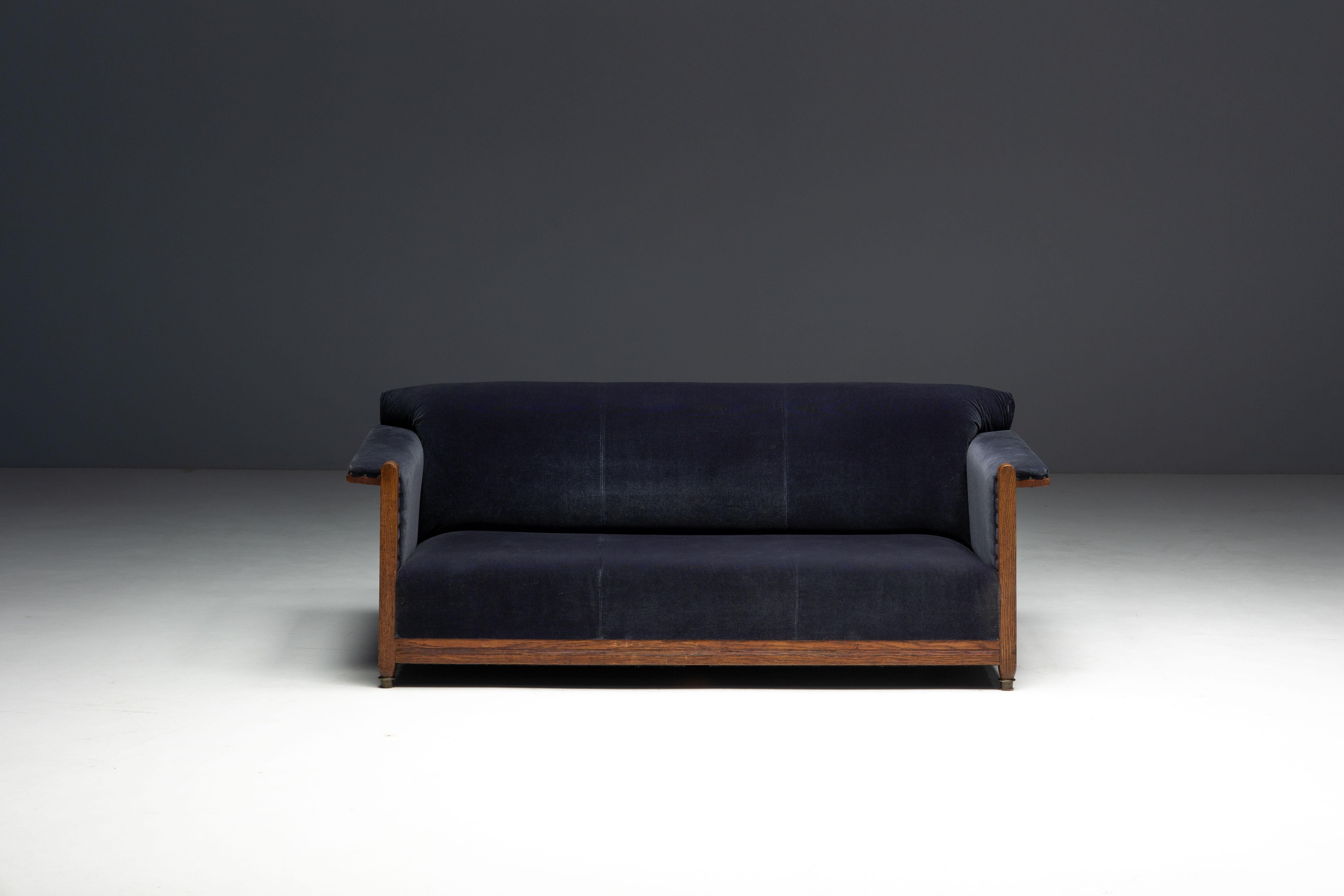 Art Deco Sofa in the Hague School Style, Netherlands, 1920s For Sale 6