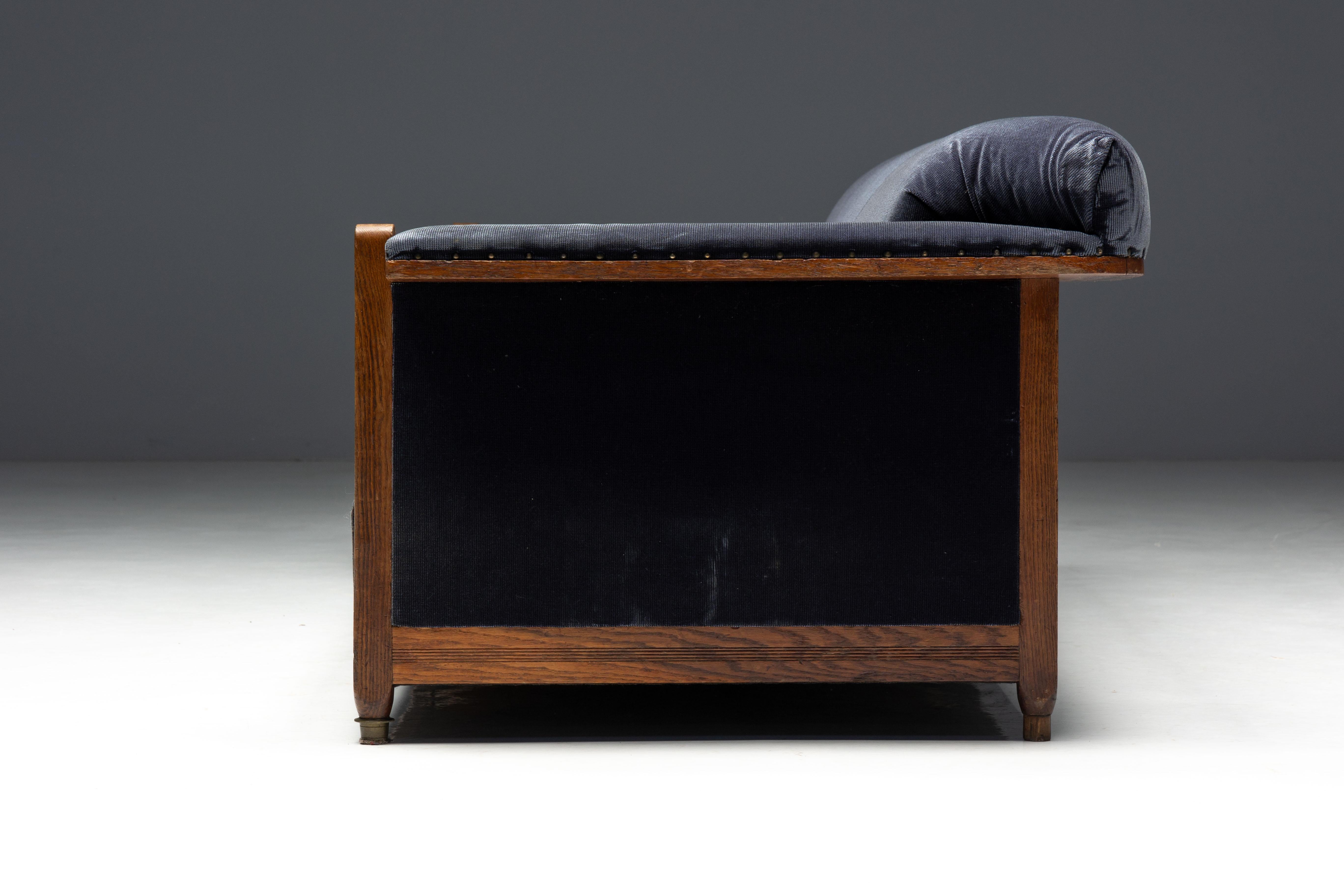Art Deco Sofa in the Hague School Style, Netherlands, 1920s For Sale 9