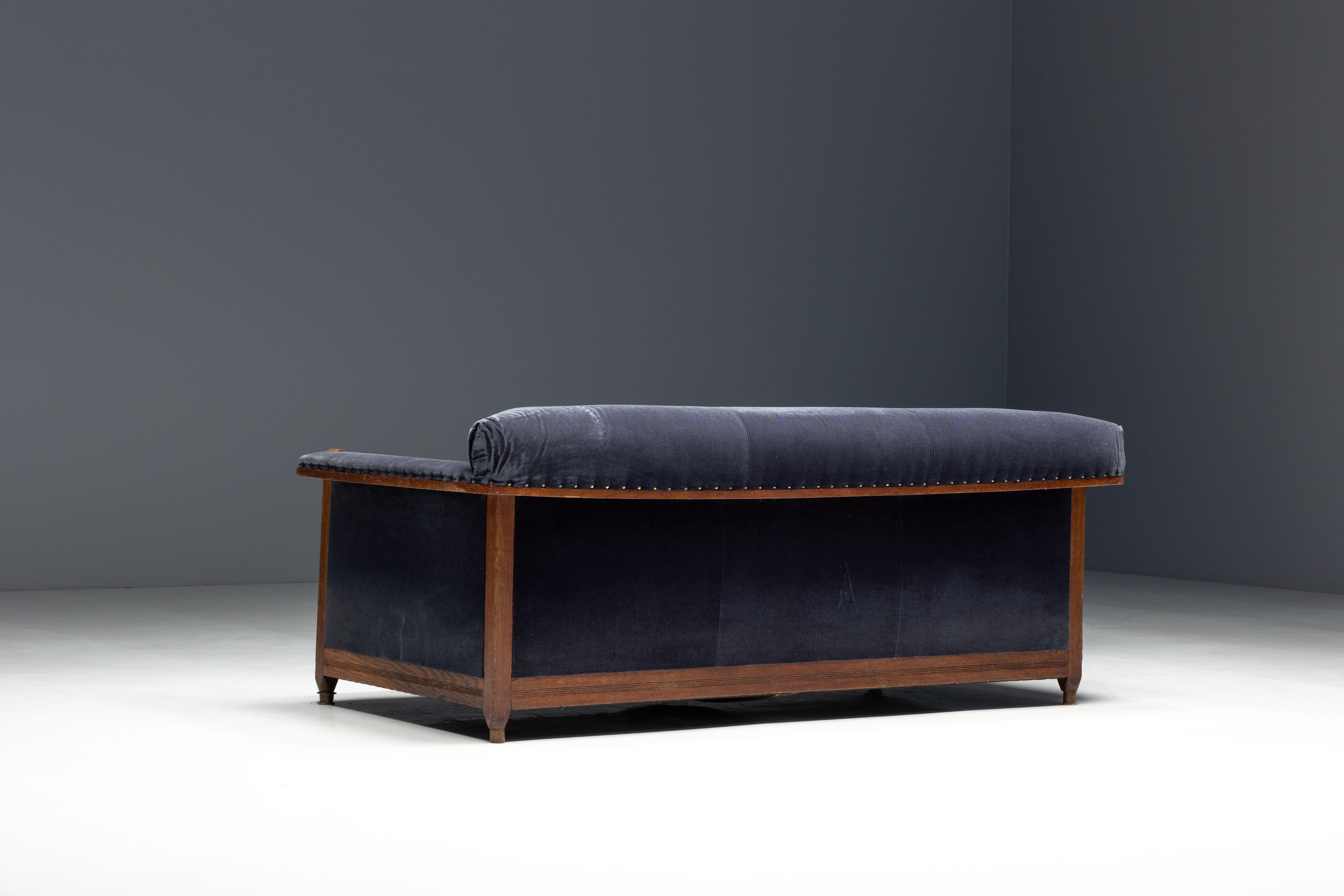 Art Deco Sofa in the Hague School Style, Netherlands, 1920s For Sale 12
